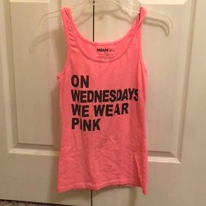 Mean Girls pink tank